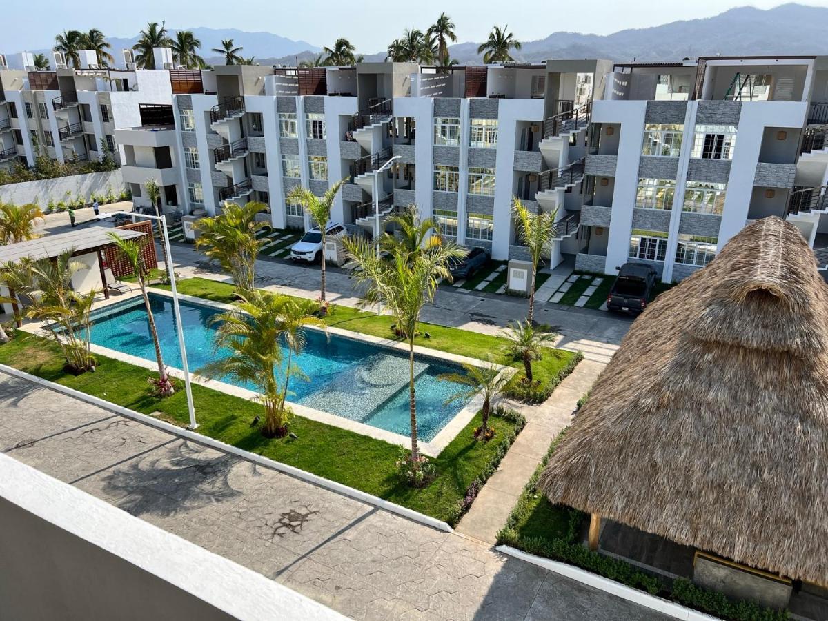 Penthouse Manzanillo Exclusivo Con Alberca Apartman Kültér fotó